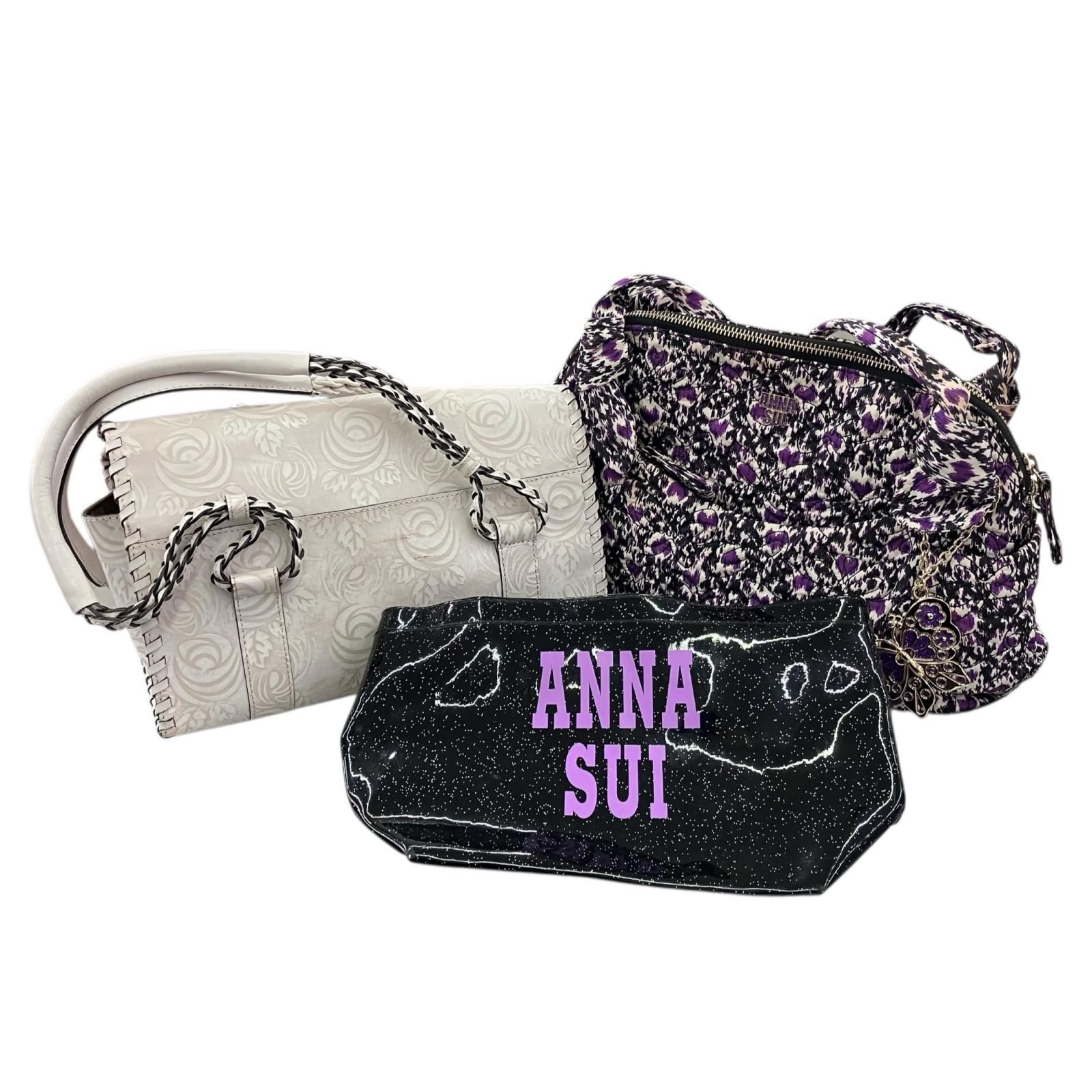186000 現状品 ANNA SUI バッグ 3点まとめ売り ANNA SUI〉2023年3月