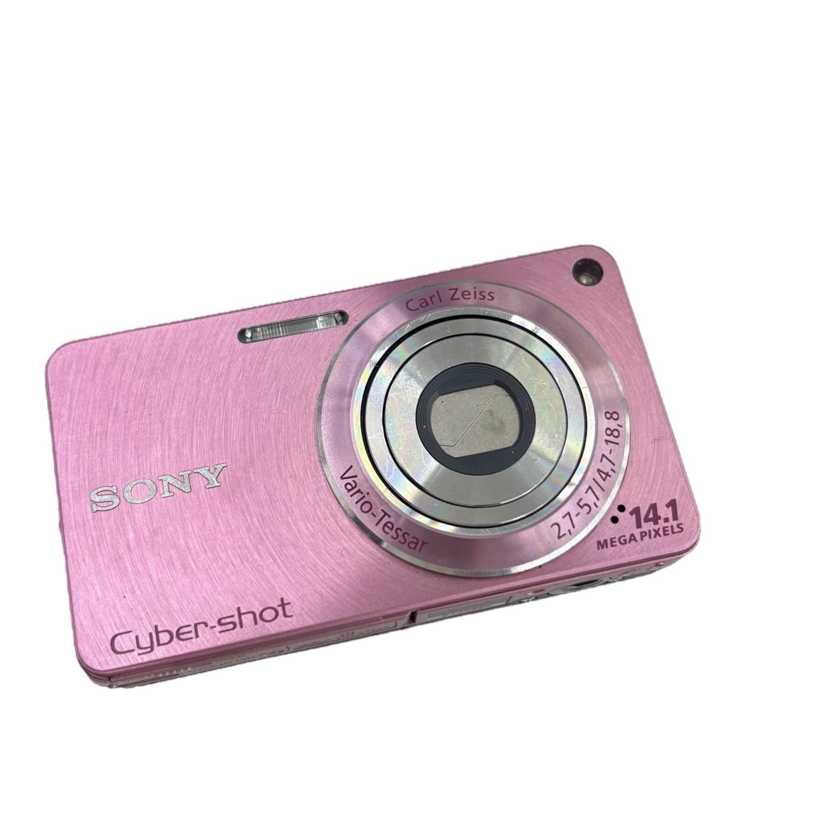 118011 動作未 SONY ソニー デジタルカメラ Cyber shot DSC W 350 ピンク