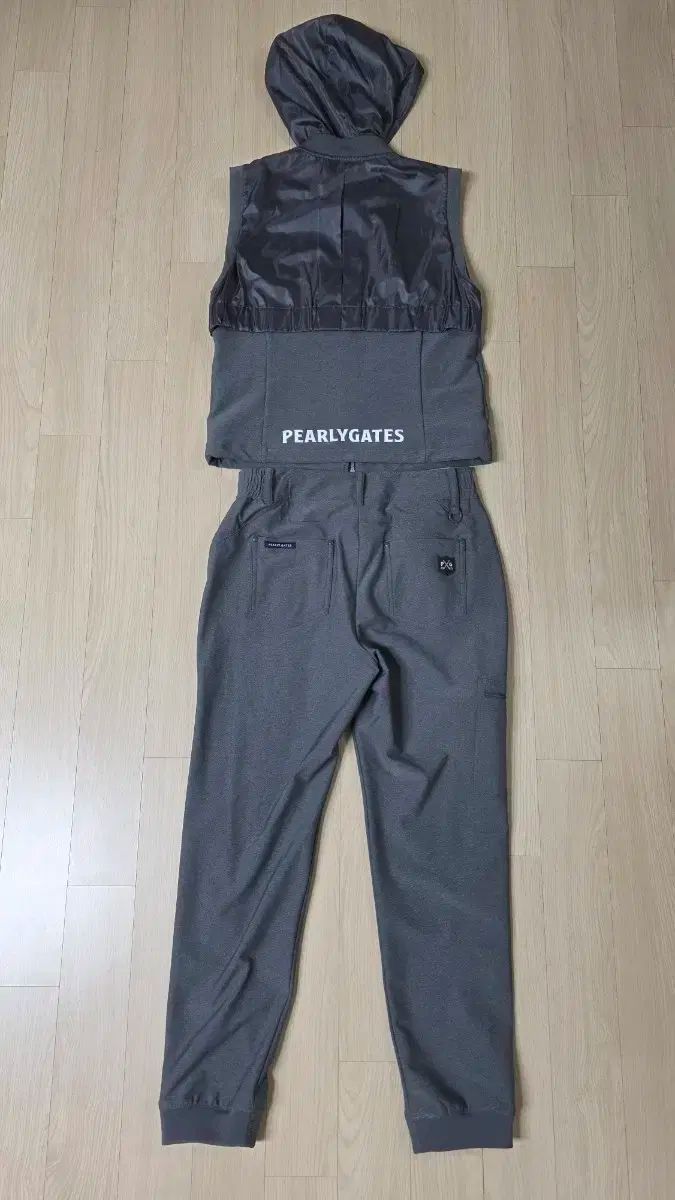 221 PEARLY GATES フード ベスト ジョガーパンツ セット