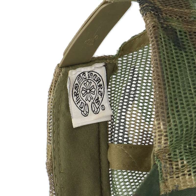 【正規品】クロムハーツ　トラッカーキャップ　CHパッチクロスボール　カモフラ柄 CHROME HEARTS（クロムハーツ） 帽子 サイズ:ONE SIZE TRUCKER CAP