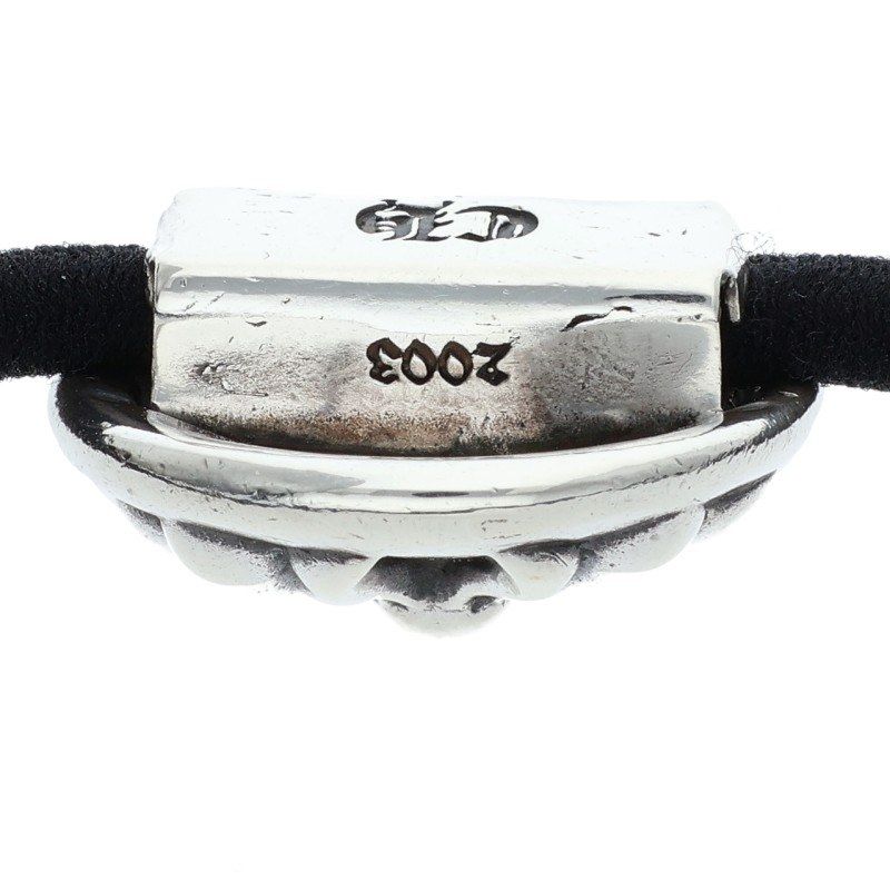 HAIRBAND|クロスボールボタンヘアゴム オールドシルバーコンチョ