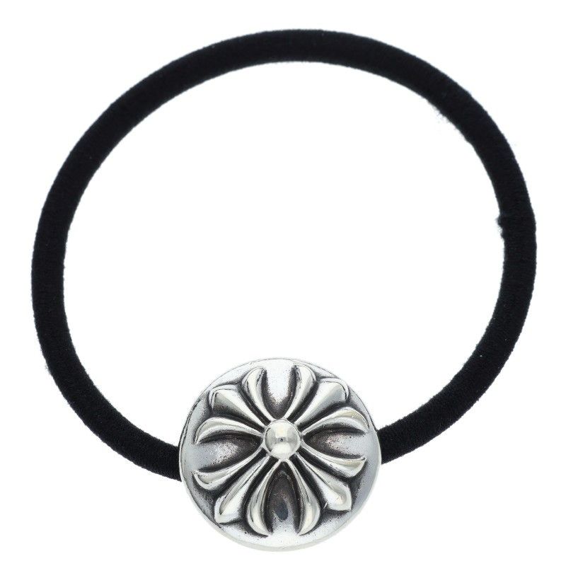 クロムハーツ HAIRBAND|クロスボールボタンヘアゴム オールドシルバーコンチョ メンズ