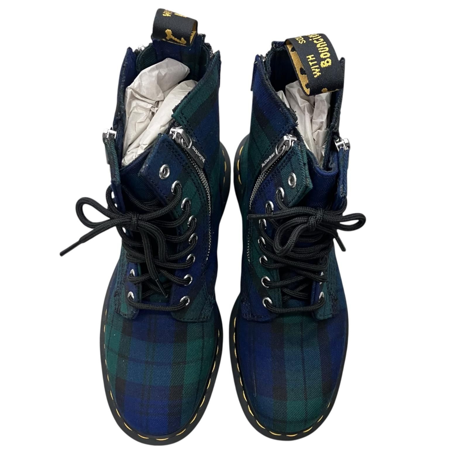 186000 現状品 Dr.Martens ドクターマーチン ブラックウォッチ ブーツ 25cm レディース