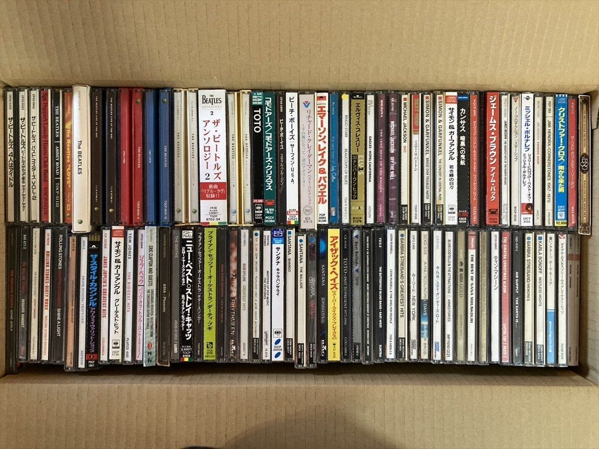 洋楽 CD まとめて セット 名盤 ベスト盤など PG 402 ビートルズ ローリング ストーンズ サンタナ ビーチ ボーイズ サイモン＆ガーファンクル ジミ ヘンドリックス TOTO イーグルス マイケル ジャクソン ジェームス ブラウン バーズ