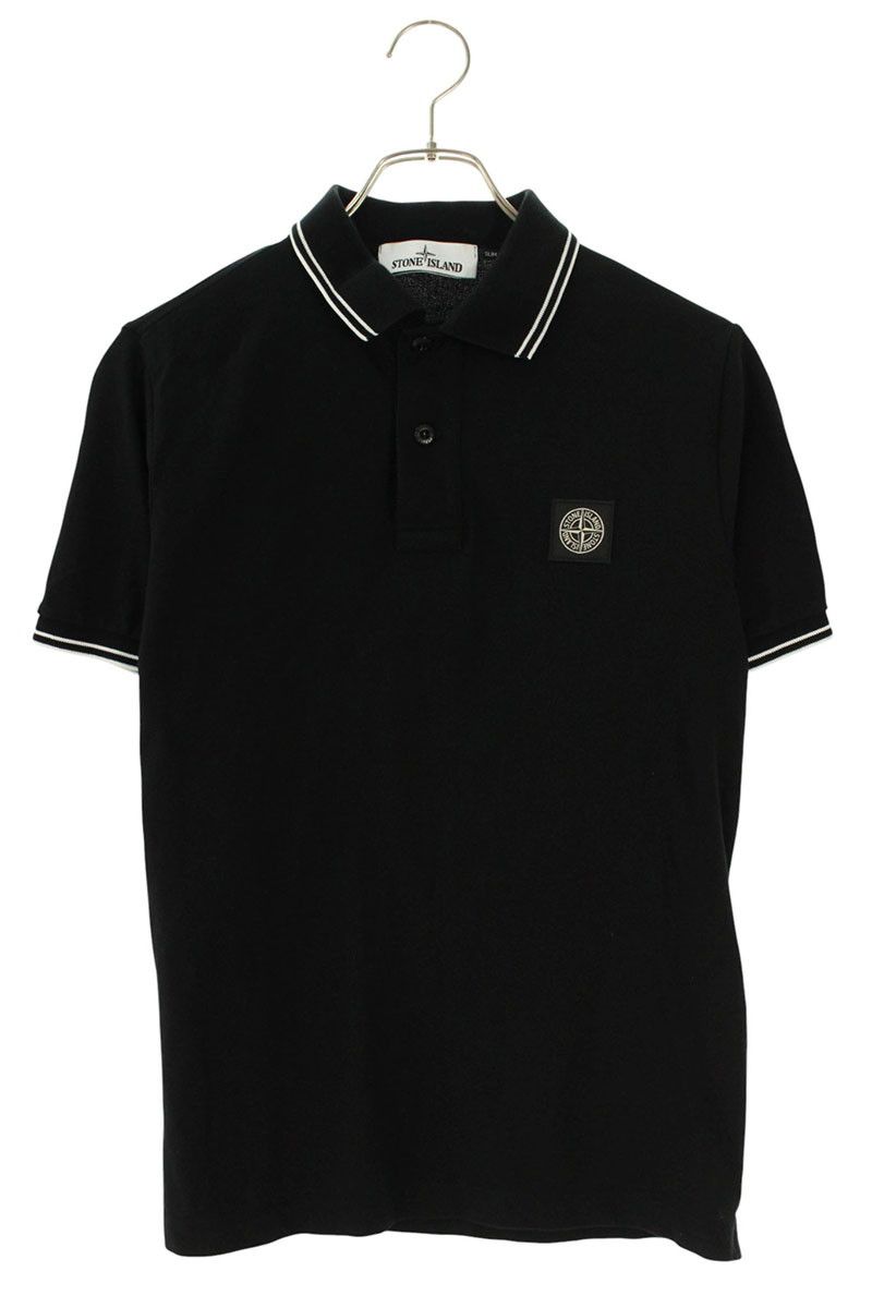 ストーンアイランド 101522S18 ロゴワッペン半袖ポロシャツ メンズ S