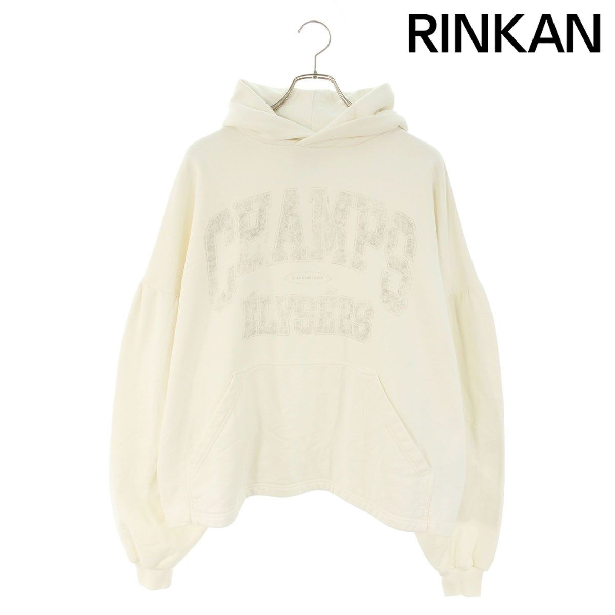 バレンシアガ 818433 TRVM9 CHAMPS ELYSESSクロップドプルオーバーパーカー メンズ 1