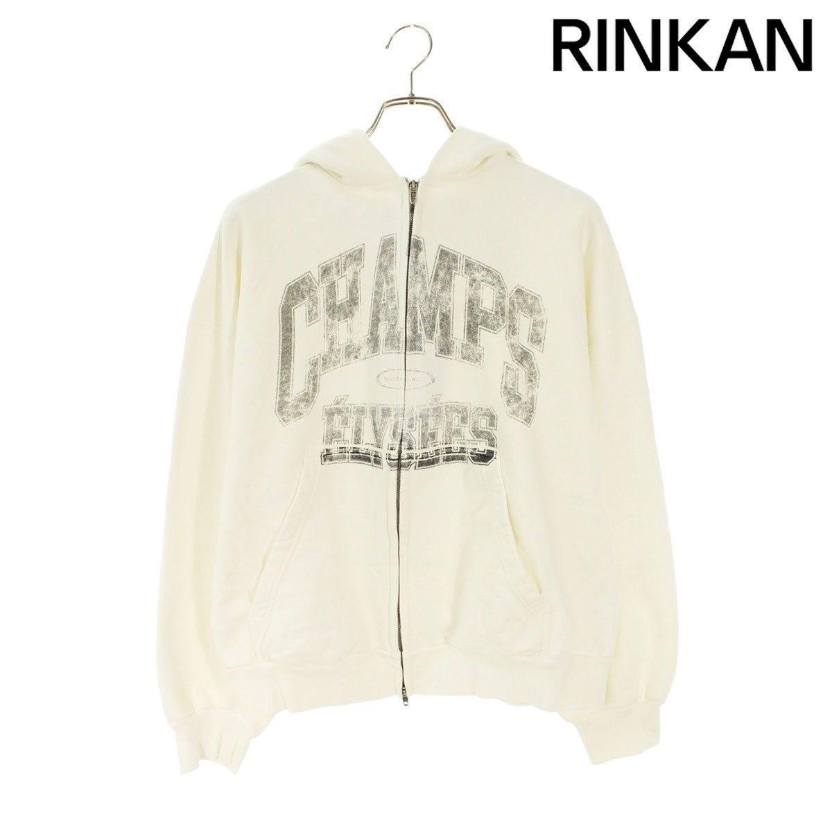 バレンシアガ 803264 TRVM9 CHAMPS ELYSEESジップアップパーカー メンズ S