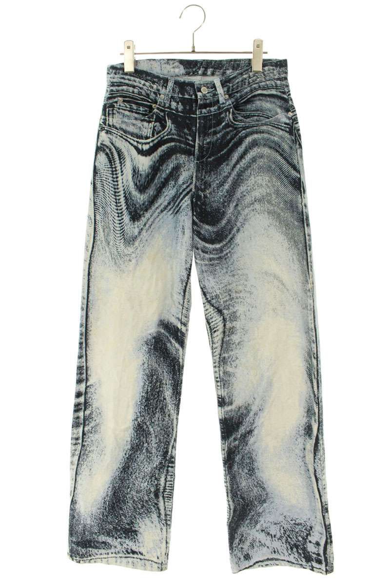 カンペール AU00006 総柄ストレートデニムパンツ レディース 28