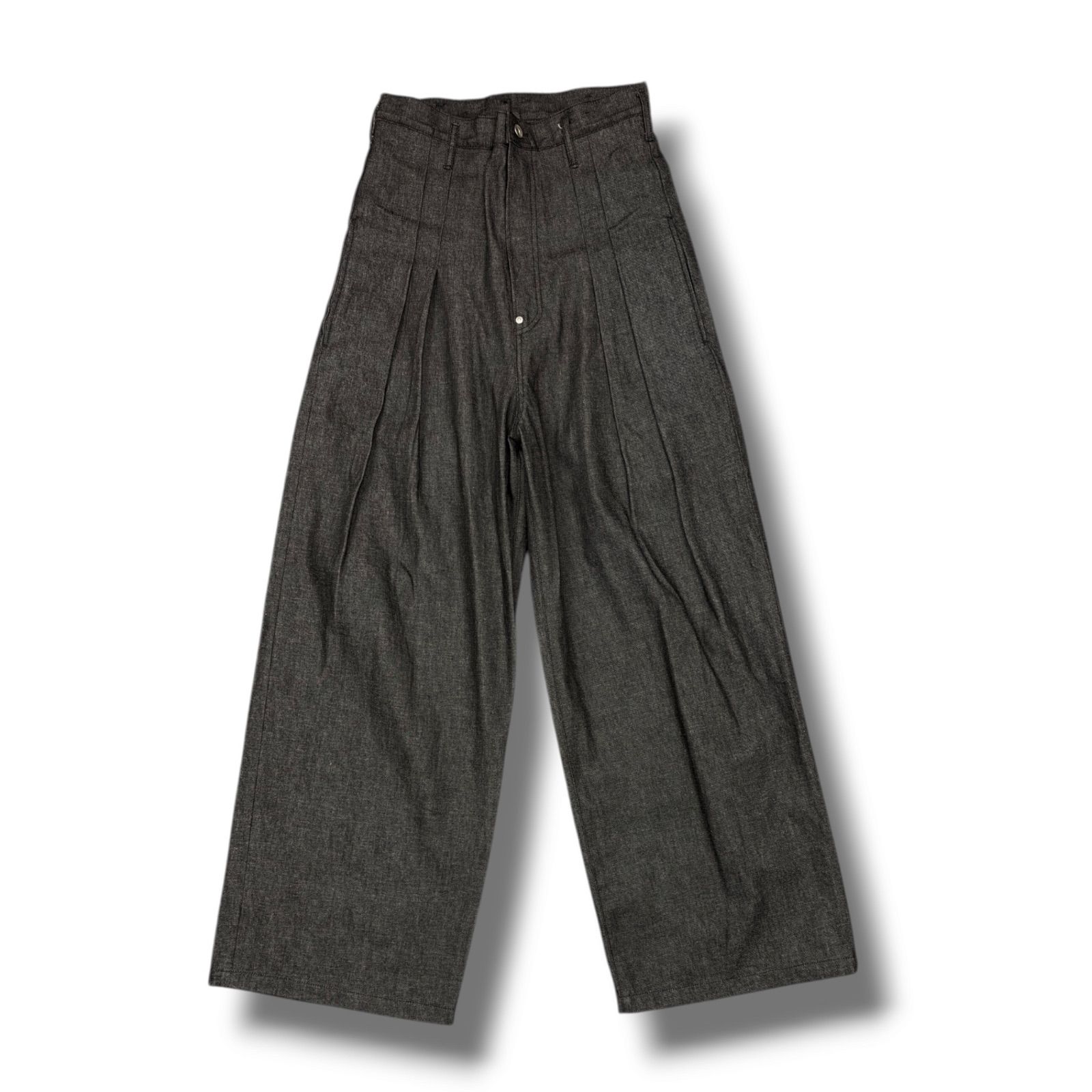 参考上代44000円 SOSHIOTSUKI 25AW Hi Waist Baggy Denim Pants ハイウエストバギーデニムパンツ ジーンズ ソウシオオツキ S25AW24DNM ブラック 46 2149M9