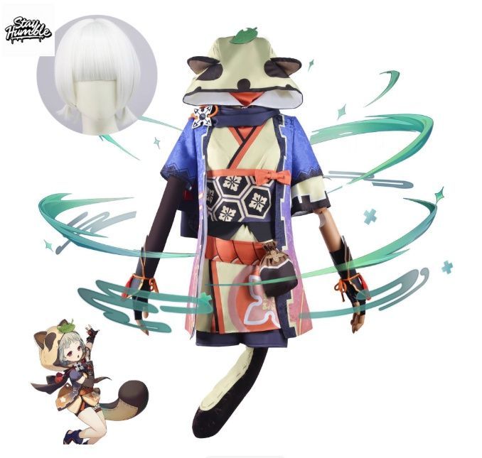 原神 早柚 コスプレ衣装 里の貉 フルセット 女性用