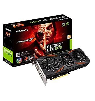 中古】GIGABYTE ビデオカードGEFORCE GTX 1070搭載 GV-N1070G1-8GD