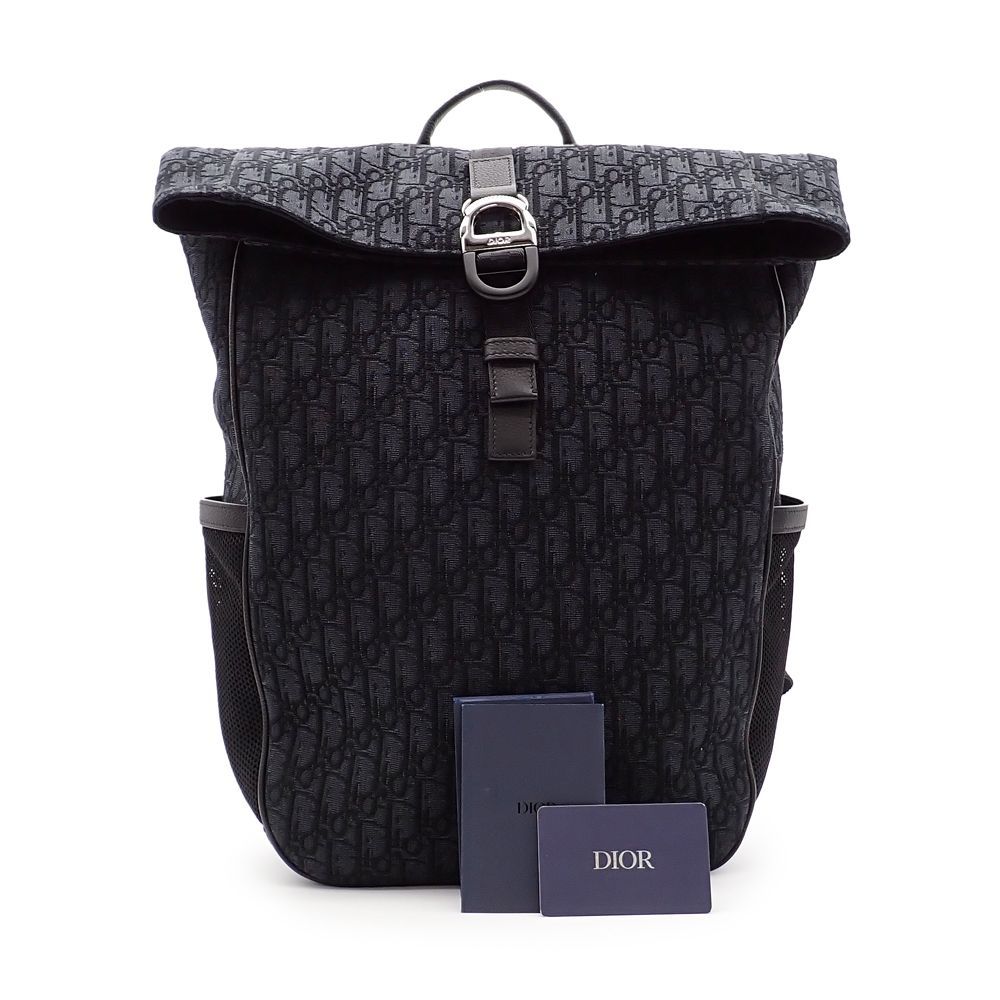 ディオール 8 ロールトップ バックパック リュック オブリーク  