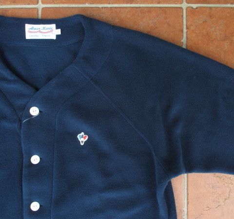 ARVOR MAREE アルボーマレー フランス生まれのカジュアル ブランド 人気の フリース シリーズ ＡＲＶＯＲ ＭＡＲＥＥ ＦＲＡＮＣＥ フリース カーディガン ネイビー