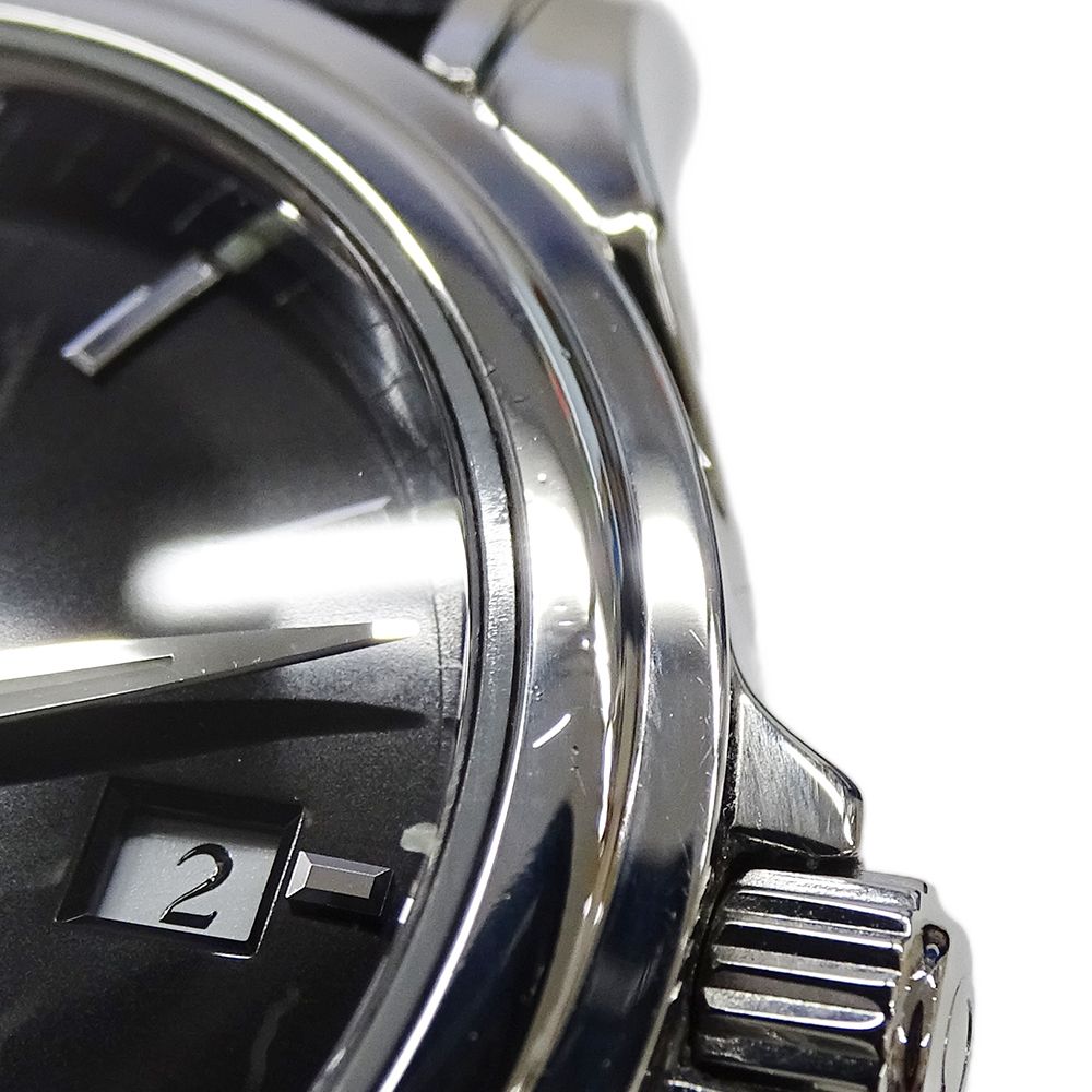  オメガ OMEGA デビル 4831 50 31 時計 メンズ ブランド コーアクシャル クロノメーター デイト 自動巻き AT ステンレス SS レザー シルバー ブラック 磨き済み 自動巻き時計 腕時計(アナログ)