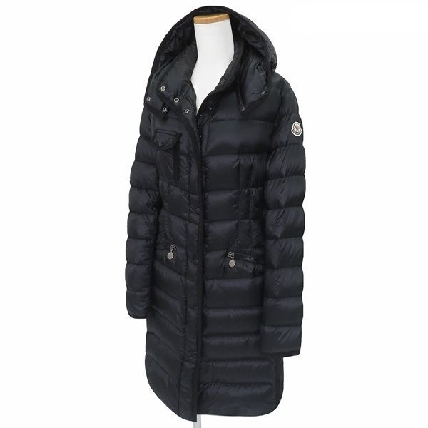 サイズ2 MONCLER モンクレール HERMINE エルミンヌ ダウン コート 黒 ブラック レディース 47521