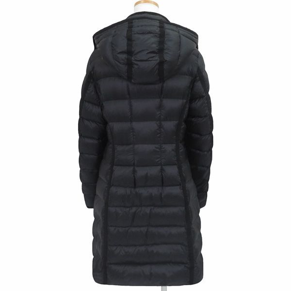 タグ付き サイズ2 MONCLER モンクレール HERMINE エルミンヌ ダウン コート 黒 ブラック レディース 正規品 47521