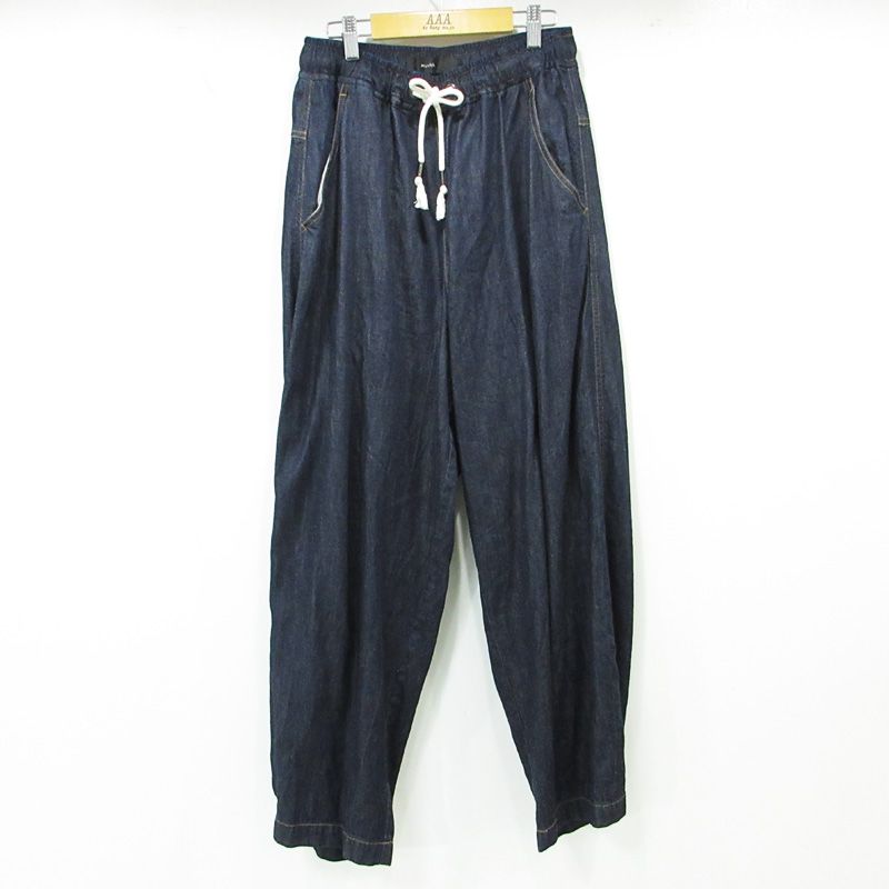 三重本店 Munich ミューニック ワイドイージーデニムパンツ MN251P30 ネイビー サイズ M 110