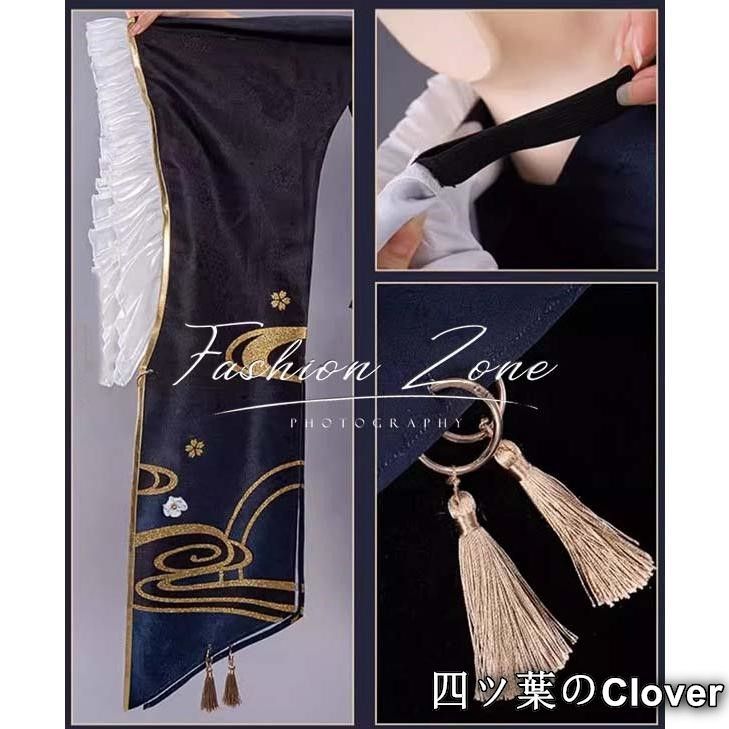 神里綾華 霜刃コスプレ衣装ウィッグ