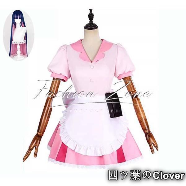 ♥ ◆パンティ-ストッキングwithガーターベルト 風 ストッキング メイド服 コスプレ衣装ウィッグcosplayハロウィン演出服変装B251106