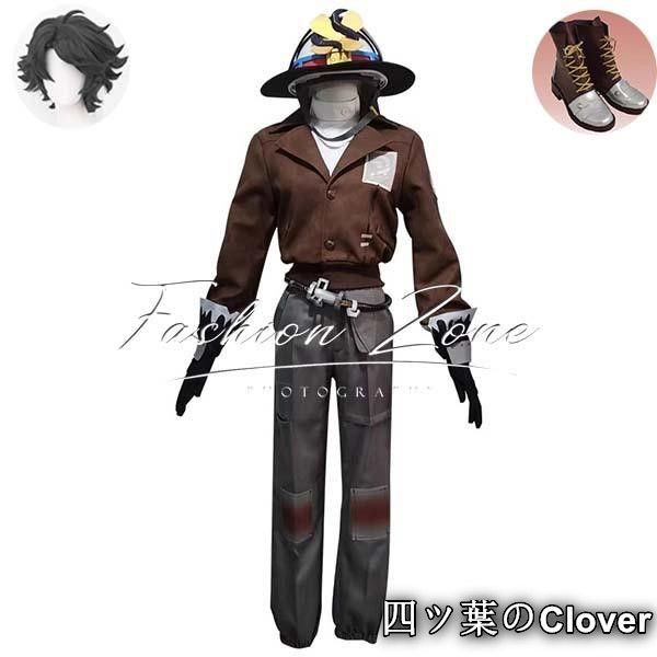 ♥ ◆IdentityV 第五人格 風 探鉱者公路騎士 コスプレ衣装 ウィッグ 靴cosplay 演出服 変装B 251106