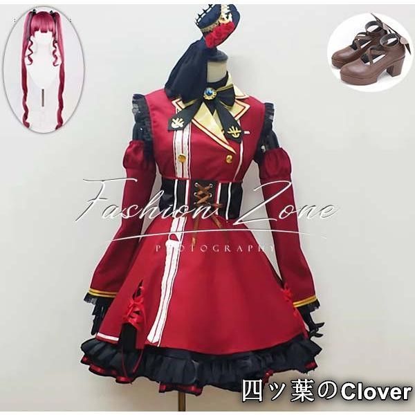 ♥ ◆バーチャルYouTuber ホロライブ hololive 風 宝鐘マリン lolita コスプレ衣装ウィッグ cosplay ハロウィン 演出服 変装B251106