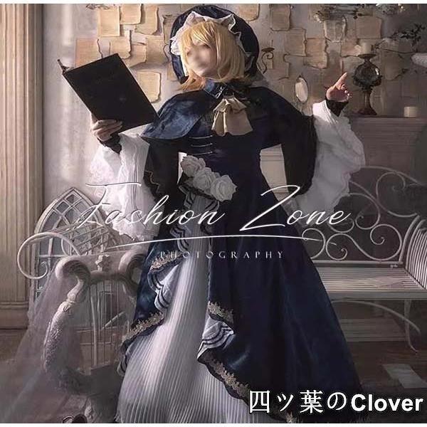 ♥ ◆初音ミク風 鏡音リン望月ドレス コスプレ衣装ウィッグ cosplayハロウィン演出服変装B251106