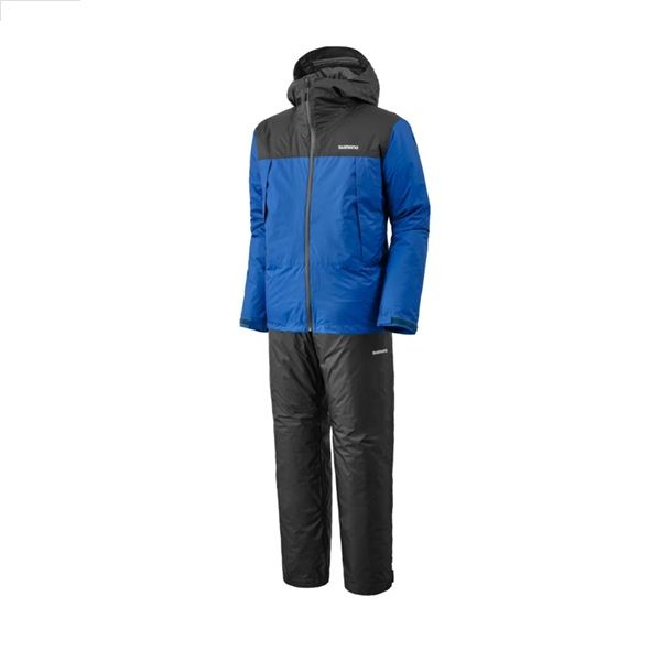 シマノ 防寒服アウター RB-057X ベーシックインサレーション レインスーツ 01 ブルー 2XL