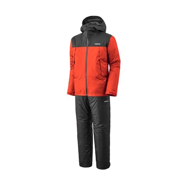 シマノ 防寒服アウター RB-057X ベーシックインサレーション レインスーツ 01 オレンジ 2XL