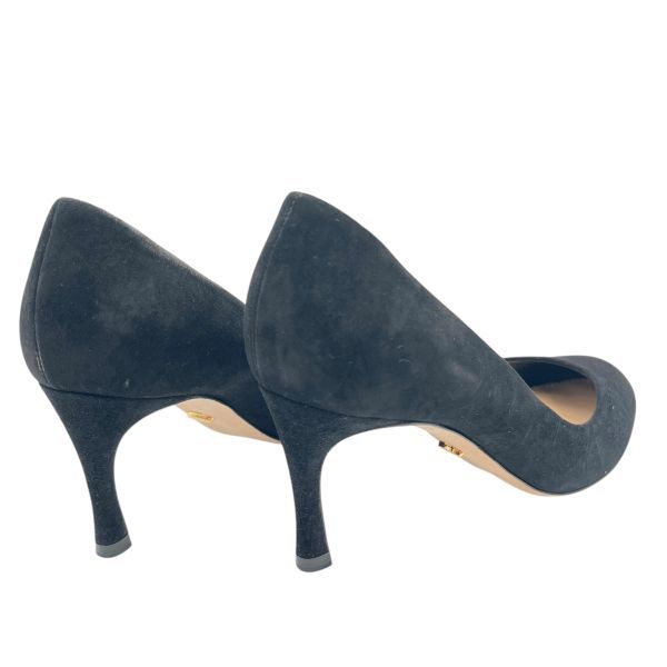 美品 セルジオロッシ Sergio Rossi パンプス ラウンドトゥ アーモンド