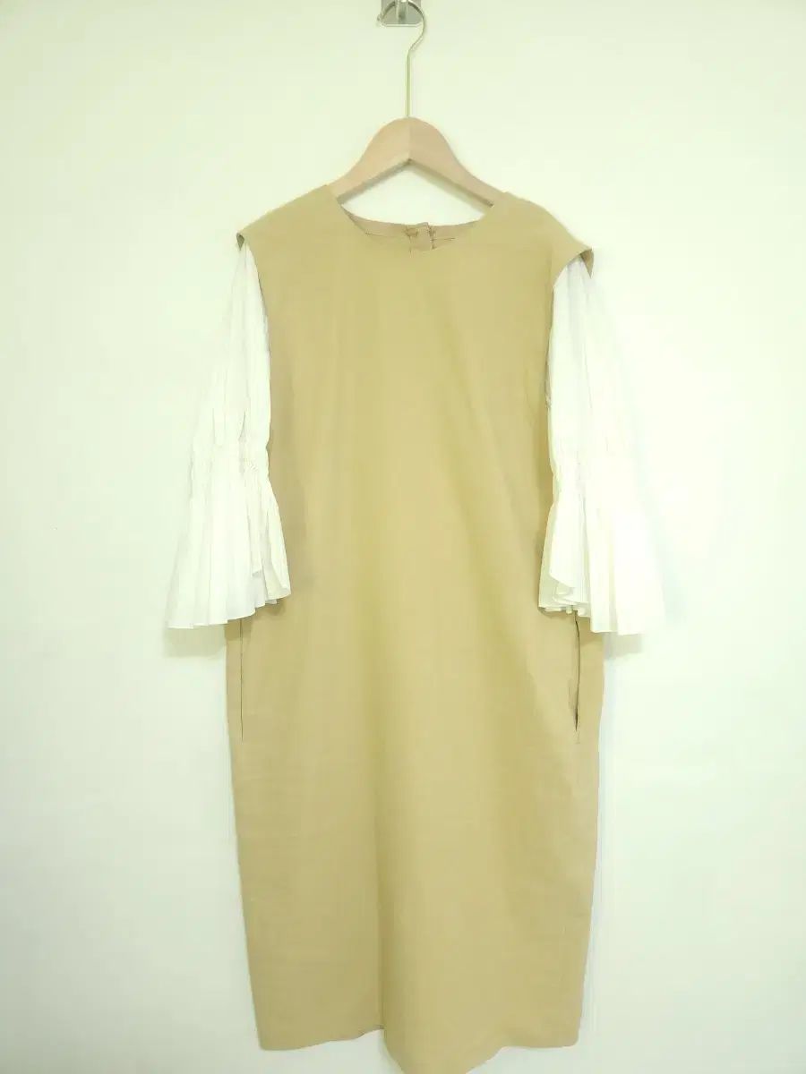 TIME POSTMODERN タイムポストモダン ベージュ ロング丈ワンピース 82