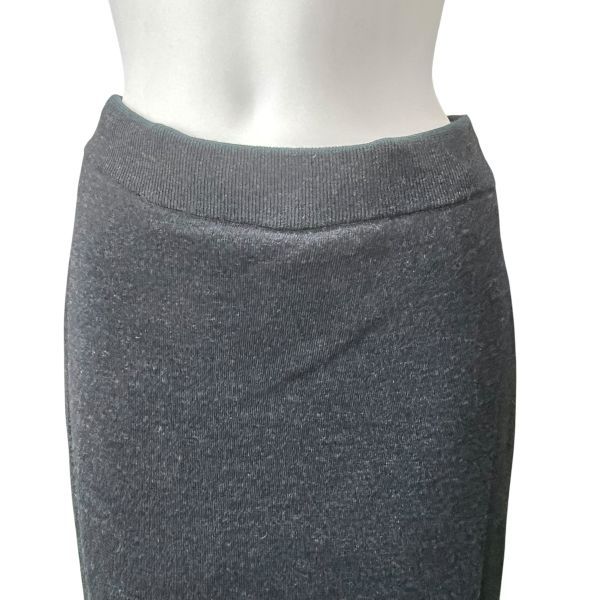 デプレ DES PRES ラップスカート ロングスカート パンツ一体型巻きスカート グレー 濃いグレー ウール 36 S 7号 レディース S5X097