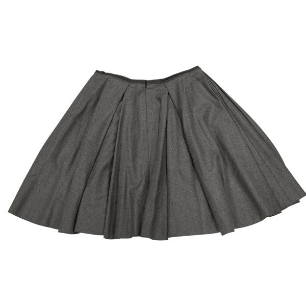 フォクシー Foxey フ スカート Aライン グレー 毛 42 L 11号 レディース S5X089 GULLKHAN_COM