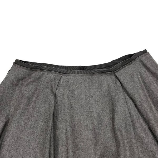 フォクシー Foxey フ スカート Aライン グレー 毛 42 L 11号 レディース S5X089