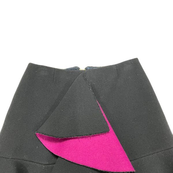 サカイ sacai アシンメトリースカート パープル ネイビー ウール 2 M レディース S5X090