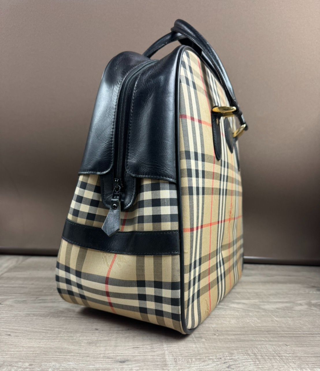 〈大型サイズ〉BURBERRYS ノバチェック ボストンバッグ シャドーホース BURBERRY バーバリー シャドウホース ノバチェック ボストン バッグ