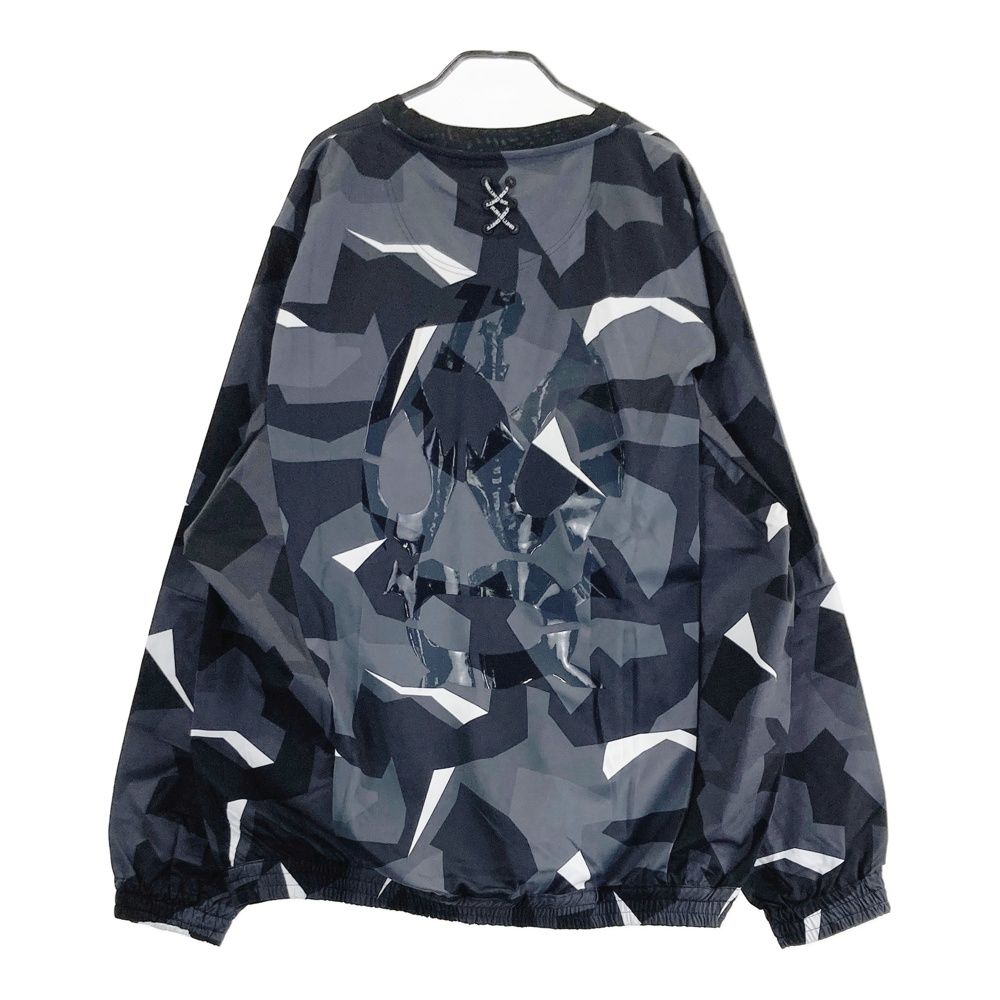 サイズ 7 ラッセルノ 袖ロゴ ルチャプリント プルオーバー 総柄 グレー系 ゴルフウェア メンズ ストスト