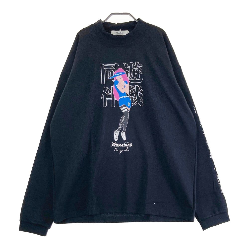 サイズ 7 RUSSELUNO ラッセルノ × CAZUL モックネック長袖Tシャツ ブラック系 240101555250 ゴルフウェア メンズ ストスト