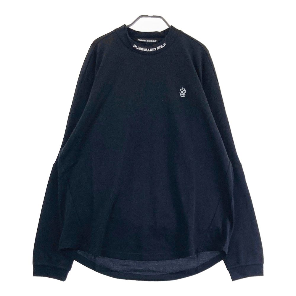 サイズ 7 RUSSELUNO ラッセルノ モックネック長袖Tシャツ ブラック系 240101555251 ゴルフウェア メンズ ストスト