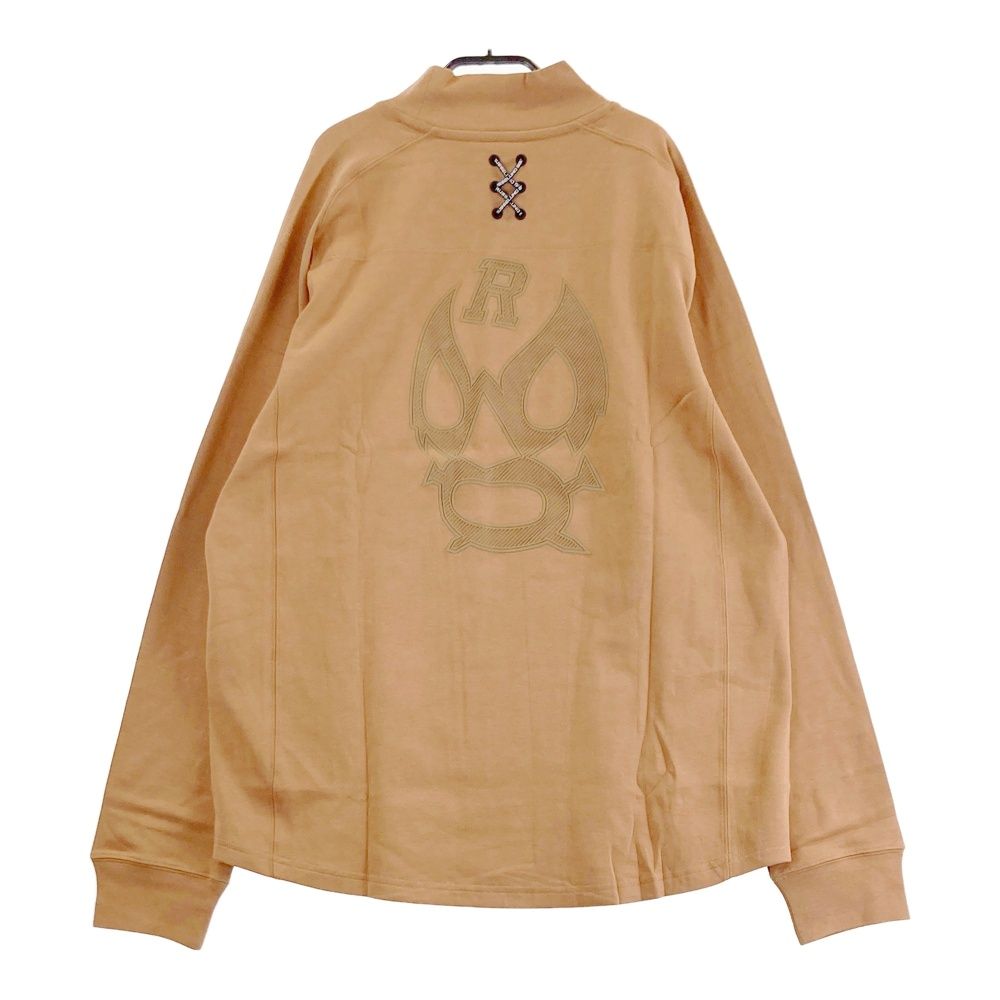 サイズ 7 ラッセルノ バックルチャ ハイネック長袖Tシャツ ブラウン系 ゴルフウェア メンズ ストスト