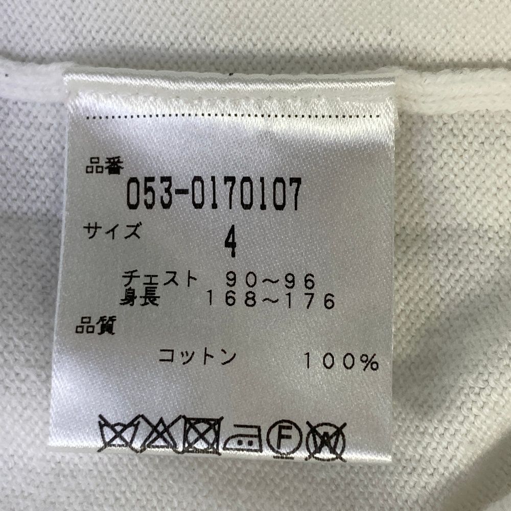 サイズ 4 PEARLY GATES パーリーゲイツ ニットセーター ホワイト系 240101555294 ゴルフウェア メンズ ストスト LLC-HASEGAWATOSO_COM