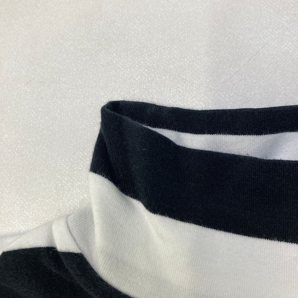 【新品タグ付】パーリーゲイツ　レディース　ハイネック　長袖　Ｌ　ボーダー　星柄 サイズ：7 PEARLY GATES パーリーゲイツ ハイネック長袖Tシャツ ニコ