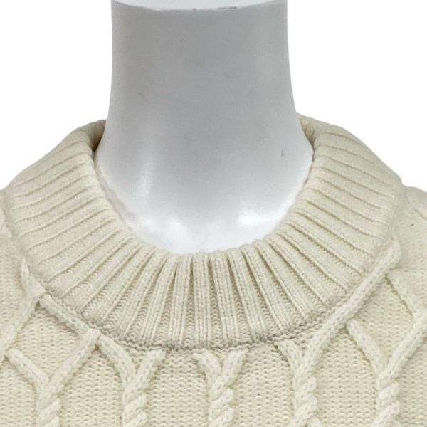 ハウスオブロータス HOUSE OF LOTUS バルキーアランベスト ニット ジレ 23AW サイドスリット アイボリー 毛 M 9号 レディース S5X118