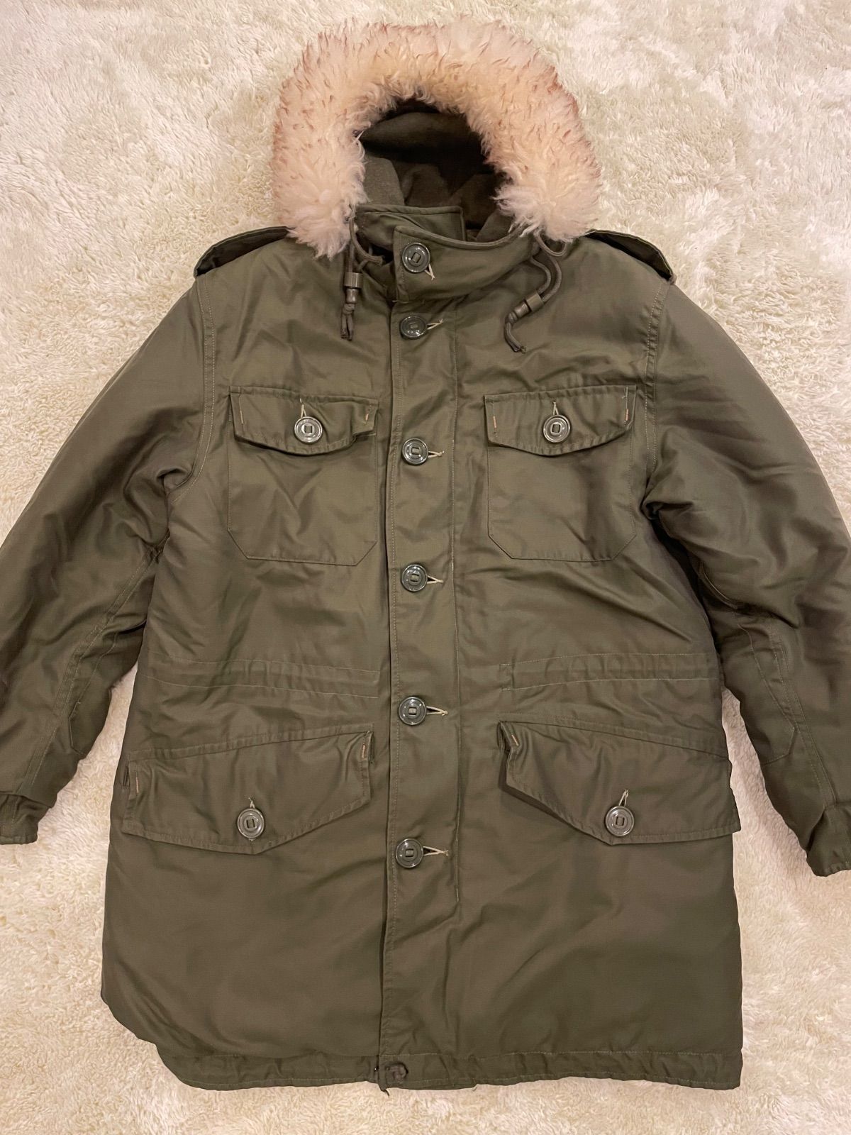 実物 80s カナダ軍 N-3Bパーカー カナディアンN-3B メンズ ミリタリー アウター ブルゾン ジャンバー