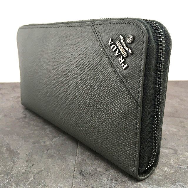 100％品質保証。 426 み PRADA ジップウォレット ギャランティーカード付き き 超人気、高品質で超激安。