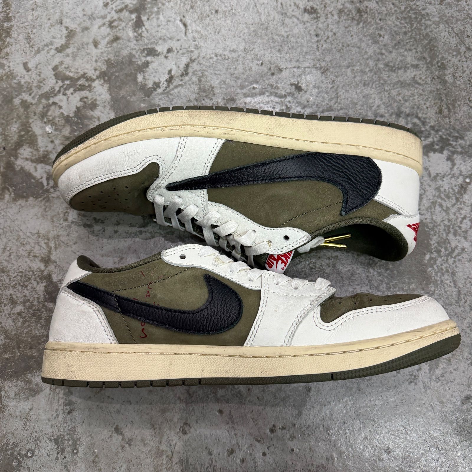 国内正規 Travis Scott NIKE Air Jordan 1 Low OG SP Reverse Olive 