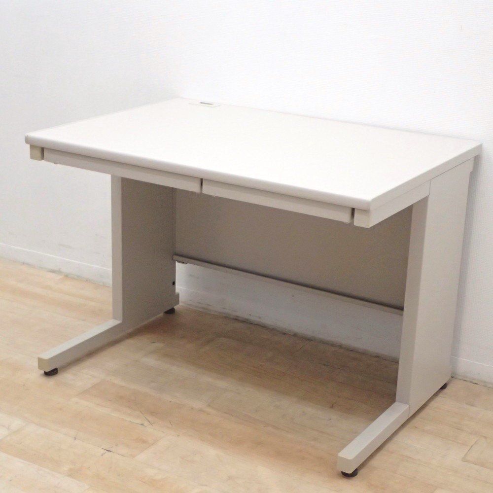 コクヨ KOKUYO 平デスク SDT-TK107F1 グレー W1000 D700 H700 事務机 オフィスデスク 平机 L字脚 配線口 EG18976 オフィス家具