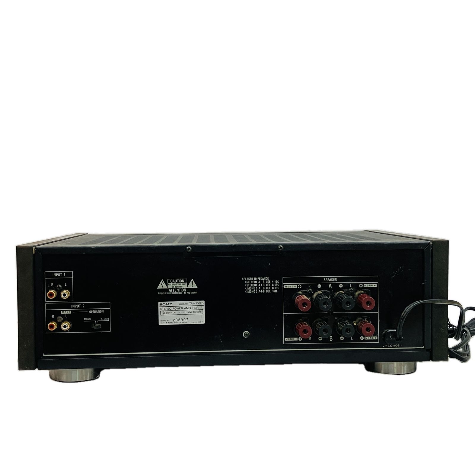 SONY TA-N330ES ステレオ パワーアンプ オーディオ 音響機材 ソニー 現状品 ジャンク C10594740