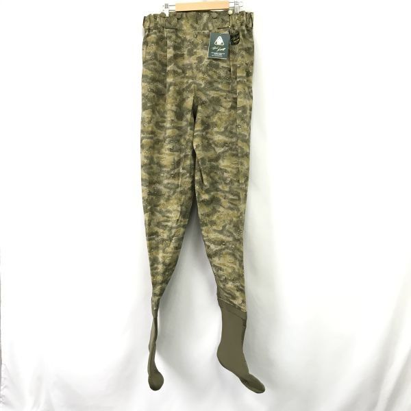 定価3.6万円|タグ付新古品 ケンクラフト|KEN CRAFT レネハロップモデル|ウェーダー メンズLL|股下102cm|カモフラ|迷彩柄 釣り◆cBH906