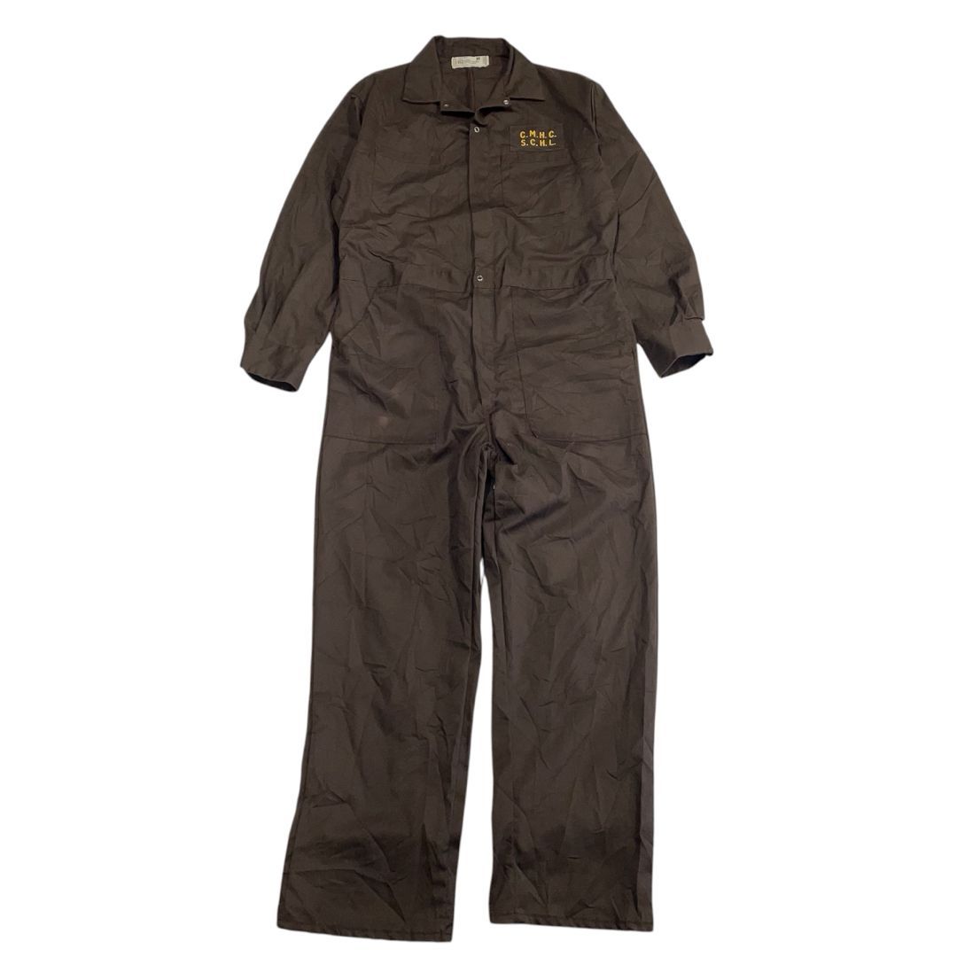 カナダ製 70〜80’s ヴィンテージ ワークつなぎ 刺繍ロゴ メンズM