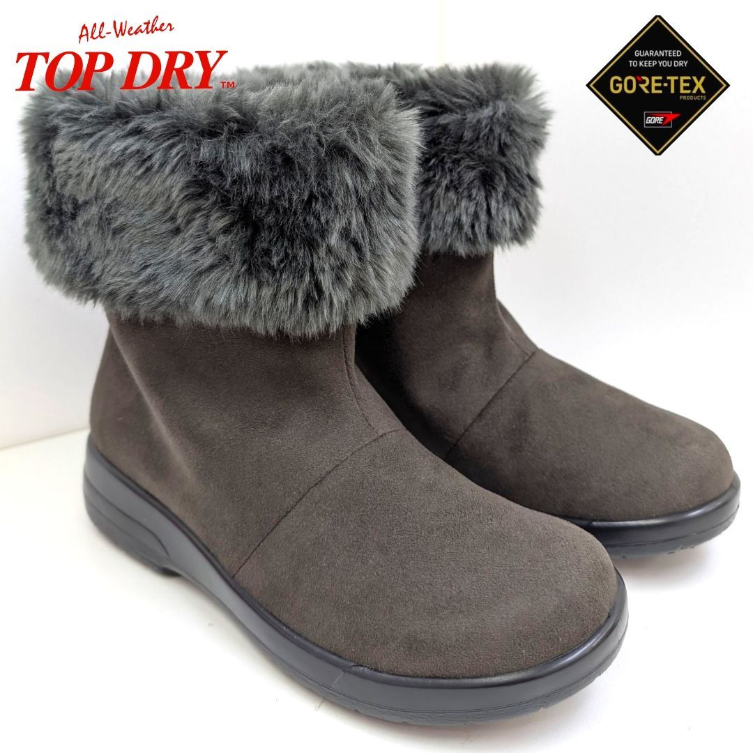 グレー ボア付き